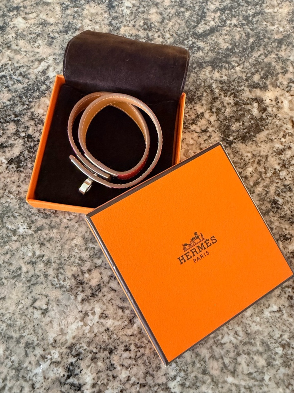 Hermes Epsom Kelly Double Tour Bracelet - Picture 11 of 12